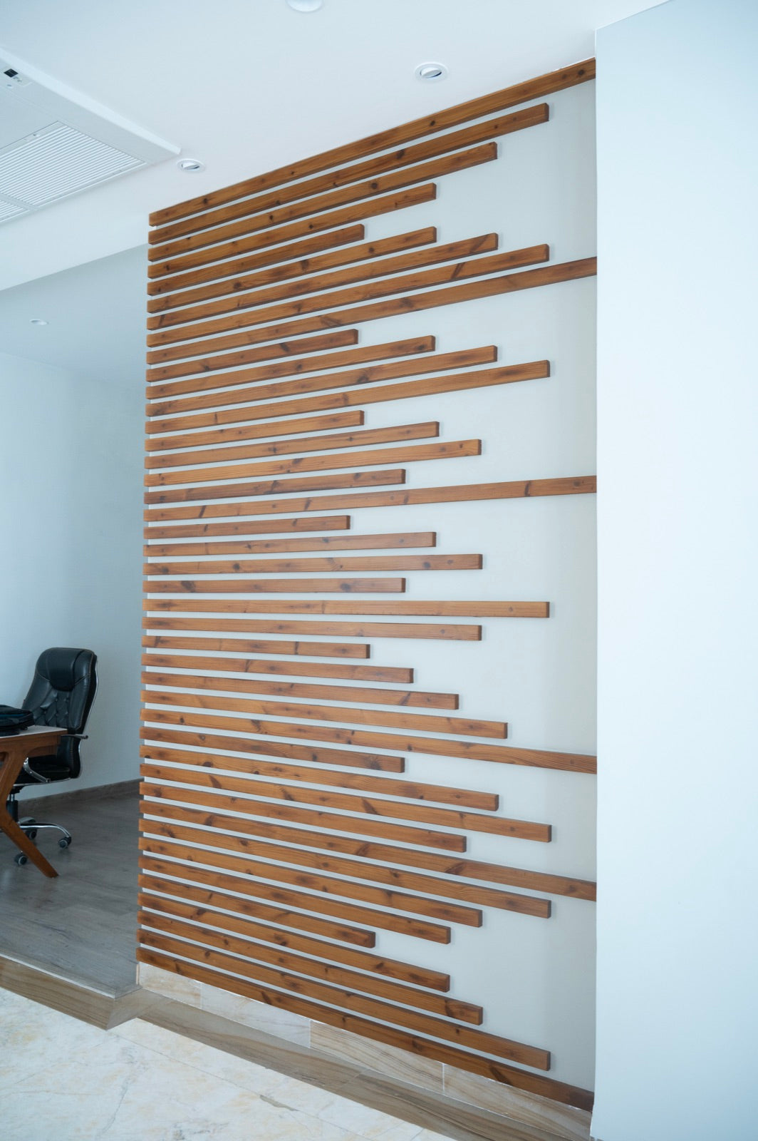 Slat wall paneling